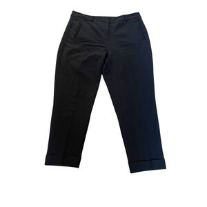 Women's Ricki's Black Trousers Wide Cropped Leg Dress Pant Size 12